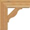 Ekena Millwork Funston Block Rough Sawn Bracket w/ Offset Brace, Western Red Cedar, 6"W x 16"D x 16"H BKT0604X16X16FST05RWR - alternate 3